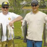 Joe Estes and Hugh Moss (right) of Gaffney won the Carolina Anglers Team Tournament on Lake Wylie.