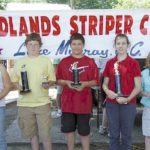 Anna Bouknight, Weston Thomas, Mathew Barone, Mollie Broughton and Haley Mounts were top finishers in the Midlands Striper Club youth tournament on Lake Murray in mid-May.