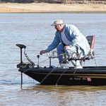 For long-line trolling, rod-holders need to be positioned, and rods spread out, so that baits can cover the most water possible without becoming tangled.