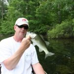 The author caught this spunky largemouth bass in the upper reaches of the Ashepoo River in Colleton County.