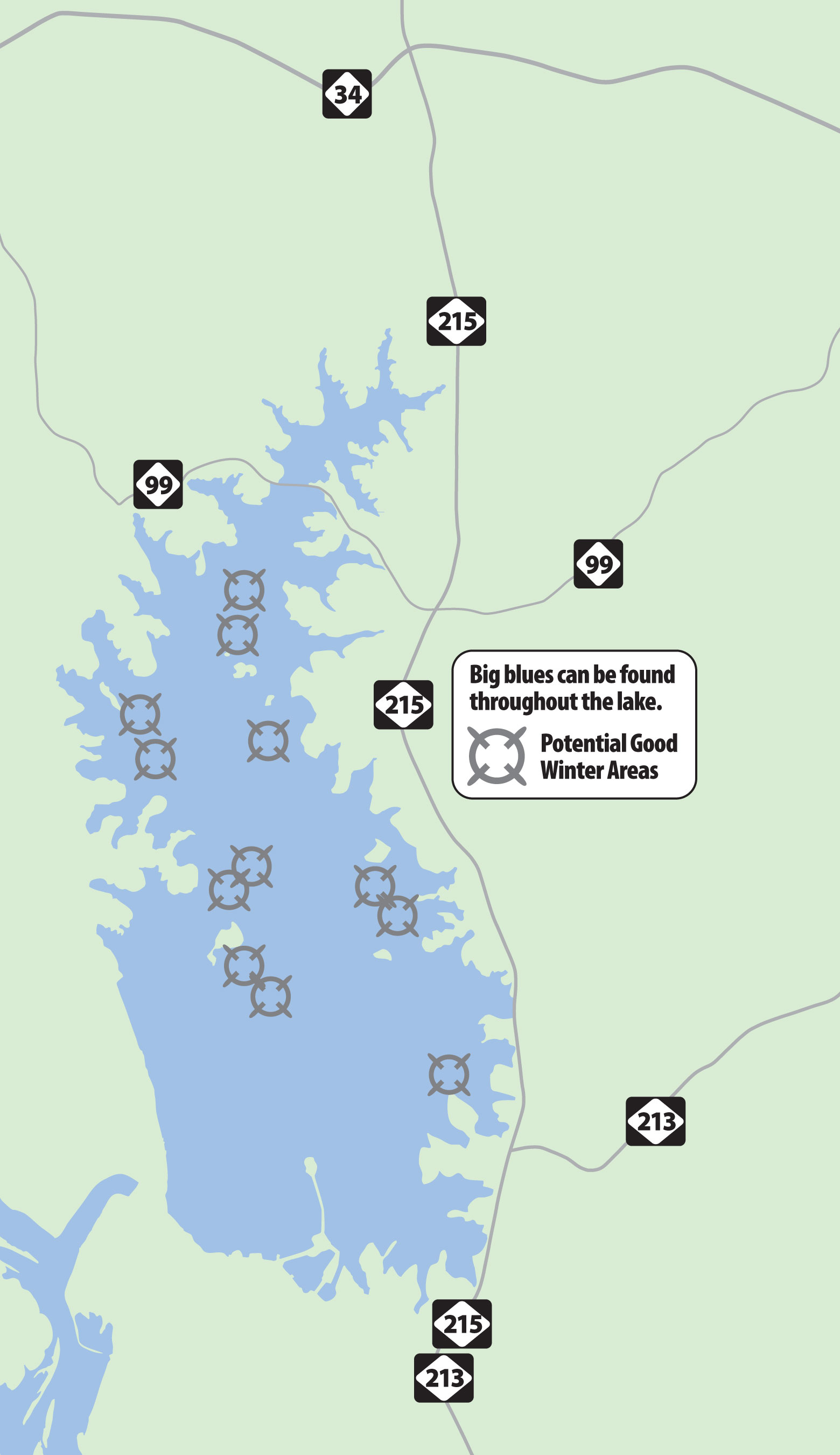 Cold weather means hot fishing for trophy blue catfish on South Carolina’s Lake Monticello