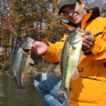 Fishermen like Dylan Fulk count on Lake Tillery to produce lots of bass in the 2- to 3-pound range in October.