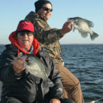 A single, productive brush pile in Lake Moultrie’s deep, open water can often yield quite a few crappie.