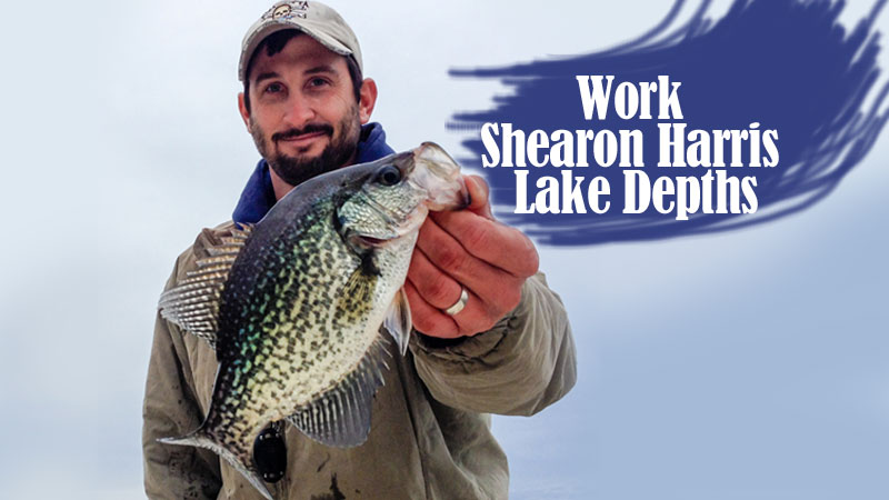 Guide Greg Griffin of Holly Springs, N.C., can count on two things in January: falling water temperatures and a consistent, deep-water bite for slab crappie on Shearon Harris Lake.