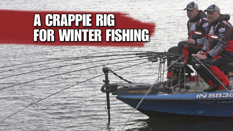 Guide Maynard Edwards has a unique rig he’s developed for wintertime crappie fishing, enabling him to fish near the bottom and suspended fish at the same time.