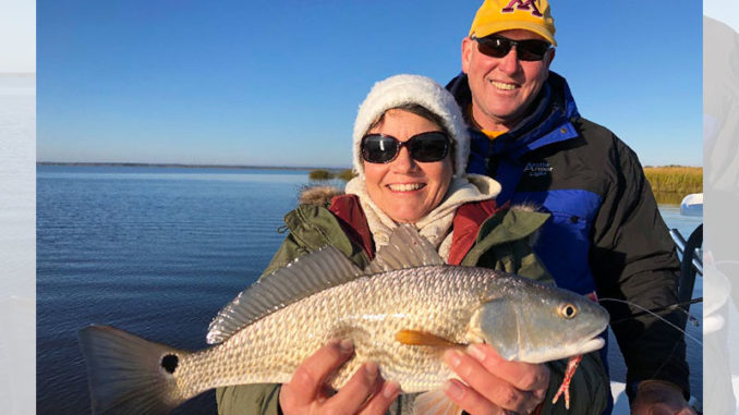 The marshes south and east of Georgetown, S.C, are full of schooling reds through the winter.