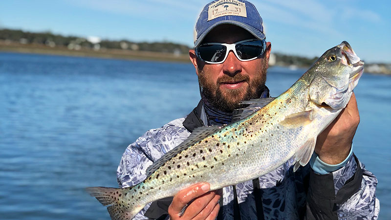 Plenty of trout will overwinter near Murrells Inlet’s rock jetties for the available bait.