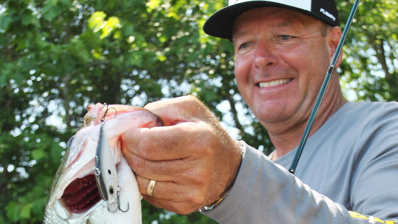 Bass that have recovered from the spawn and a ready to start feeding again will key in on the baitfish spawn in May, and a lipless crankbait is one lure that will catch them.