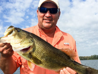 The lower end of Falls of the Neuse Lake is the best place to start targeting bass on main-lake points and channel drops.