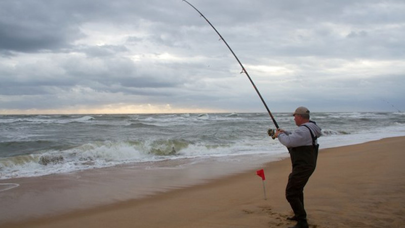 surf fishing