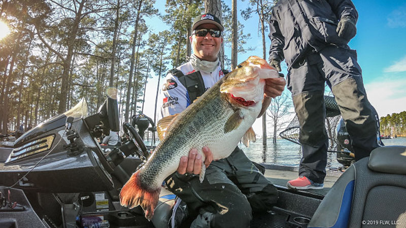 bass fishing on Lake Murray