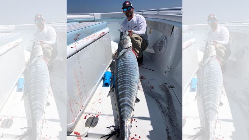 128-pound wahoo