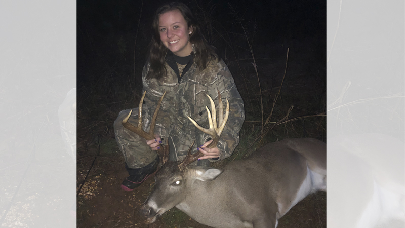 Abby Riddle's Pittsboro trophy buck