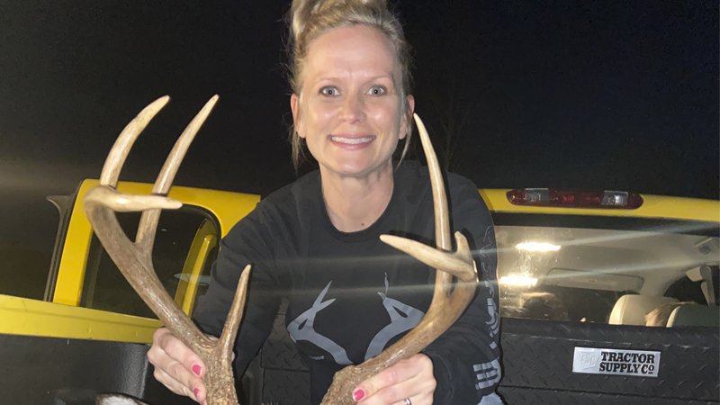 Alisha Ricketts killed a big Rockingham County buck on Dec. 22, 2020. It's a buck that regularly appeared on trail cam, but was elusive when Ricketts was in the stand.