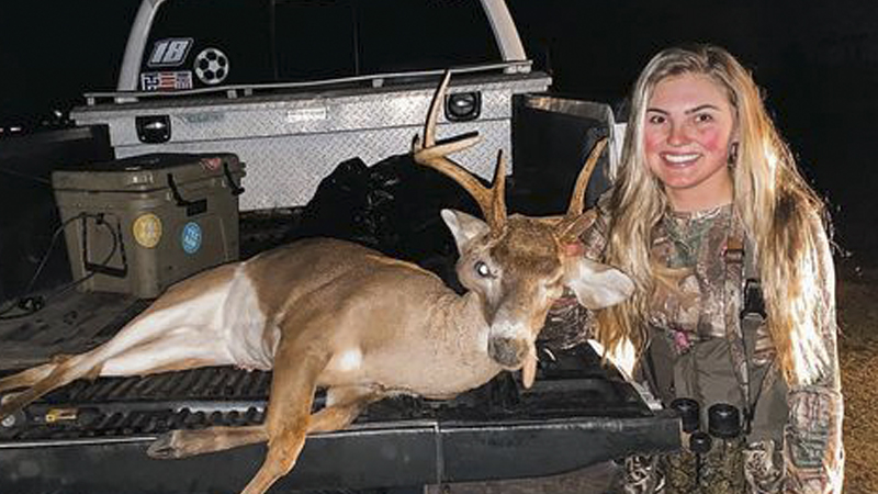 It was a strange-looking buck, but Callie Branham still recognized it as a rare, one-of-a-kind trophy.
