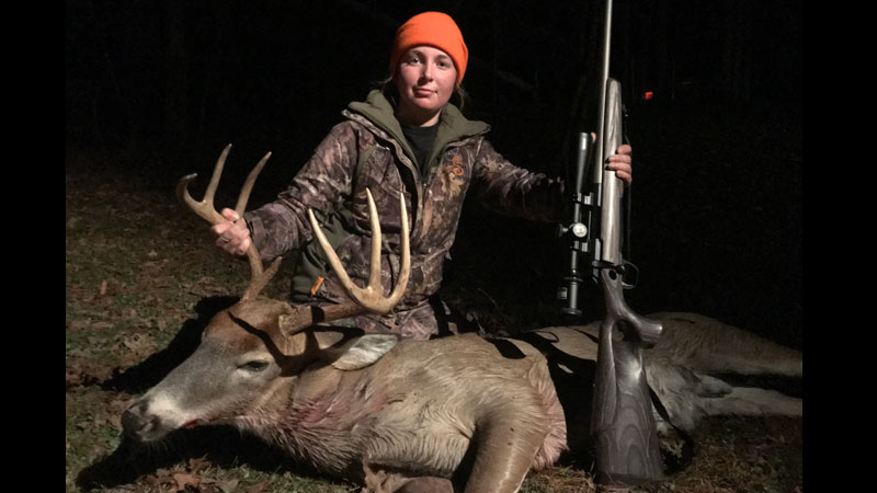 Makayla Norman's Wilkes County giant buck