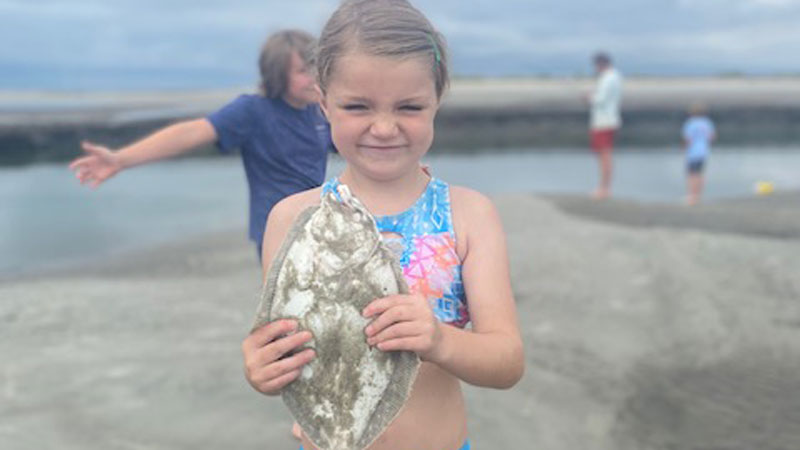 Youth angler Izzie Wooten from Rembert, S.C. wins the Carolina Sportsman Photo of the Week contest with her lowcountry flounder photo.