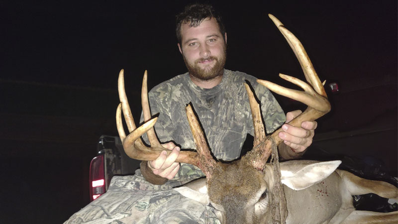 Lance Hill of Sandy Run, S.C. was hunting in Calhoun County on Aug. 22, 2021 when he killed this beast of a buck.