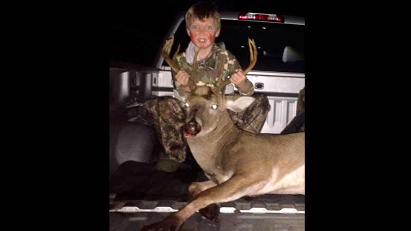 Youth hunter John Rollins Porter killed this 9-point buck in Gable, S.C.