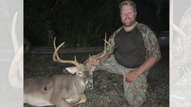Briar Herd killed a big 6-point buck, his biggest buck to date in Rockingham County, NC on Sunday, Sept. 12.