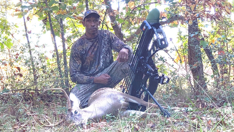 Jeffrey Stewart will another bow kill from Lancaster County a 7-point buck killed on Oct. 12, 2021.