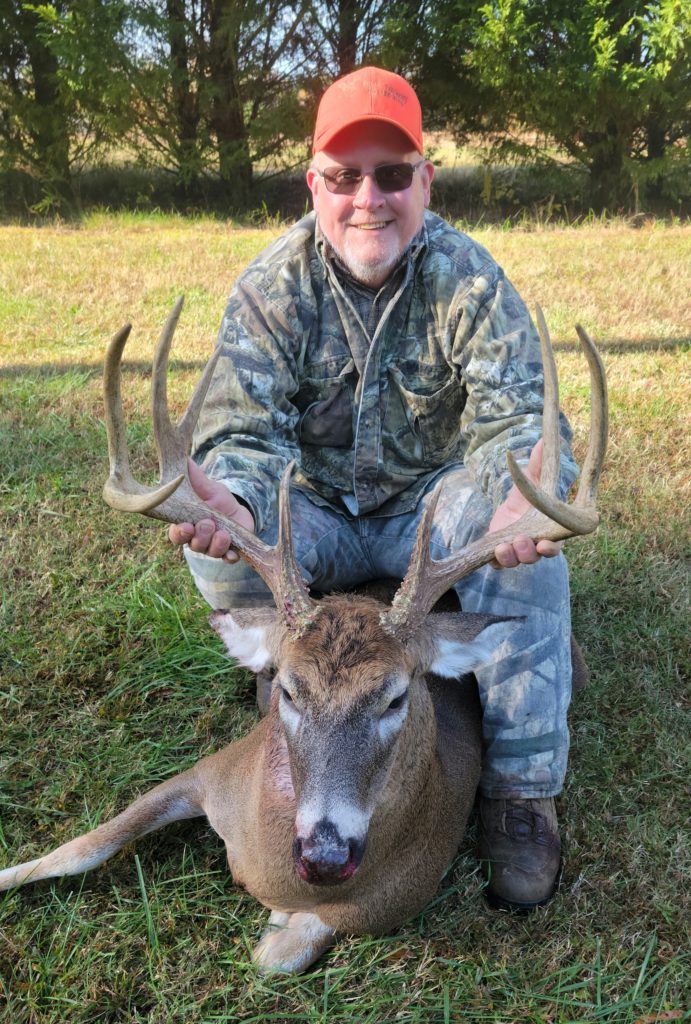 James Farris killed a buck on the North Carolina/Virginia state line on Nov. 3, 2021 with one shot from his CVA muzzleloader.