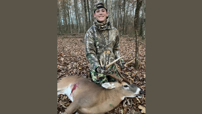 Titus Hutchins, Inman, SC took this nice 9 point in Spartanburg County on 27 Nov 2021.
