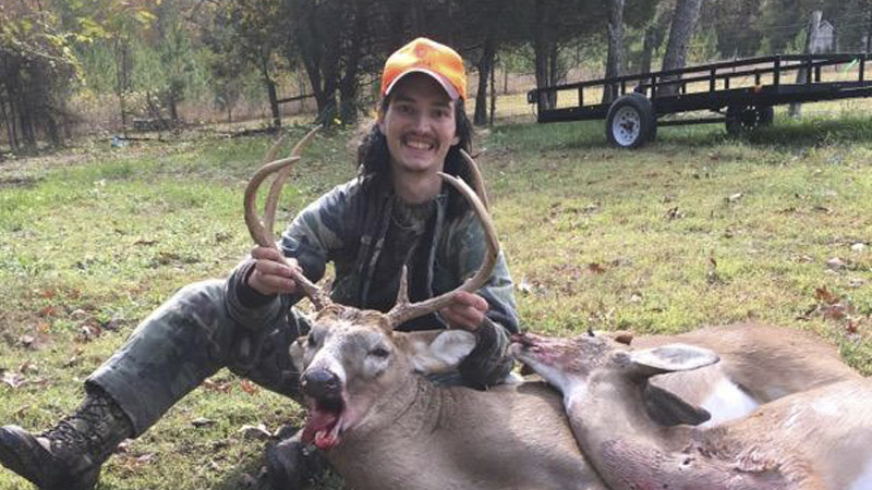 Sean-Michael Joyce rattled in his biggest deer shortly after shooting a doe on Nov. 5, 2021 in Alamance County, N.C.