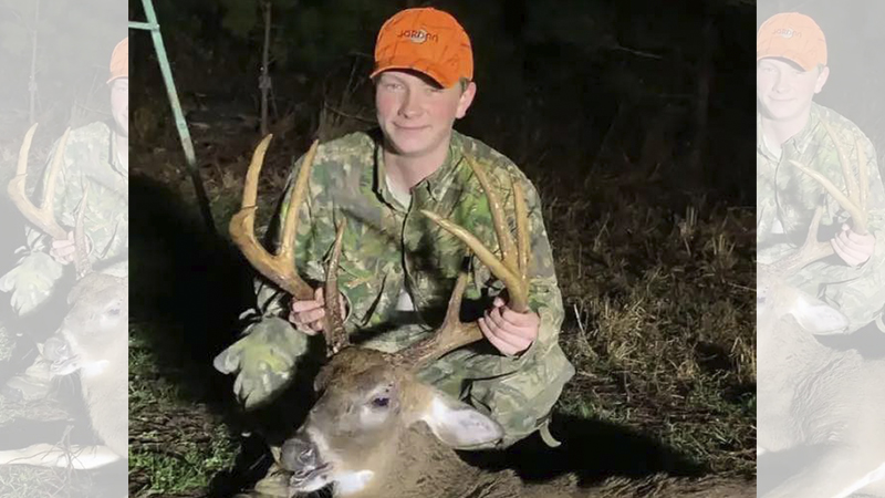 Fifteen-year-old Cody Haywood killed this 143 6/8-inch, 8-point buck in Richmond County, N.C. on Dec. 29, 2021.