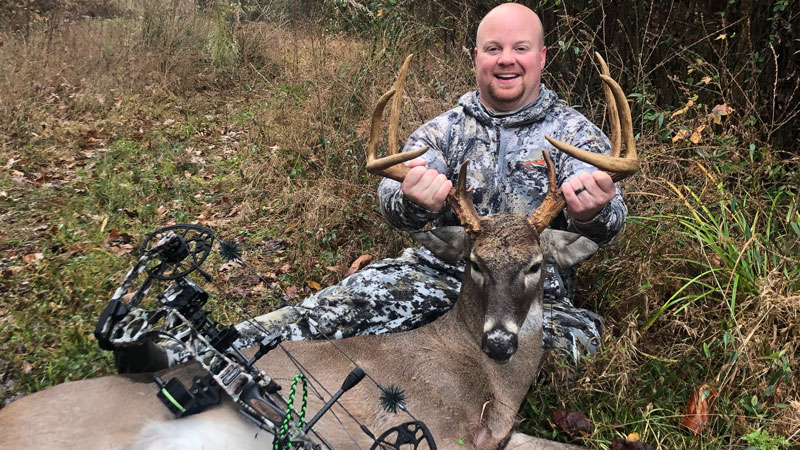 Justin Norwood took this 135-inch buck with his bow Dec. 11, 2021.