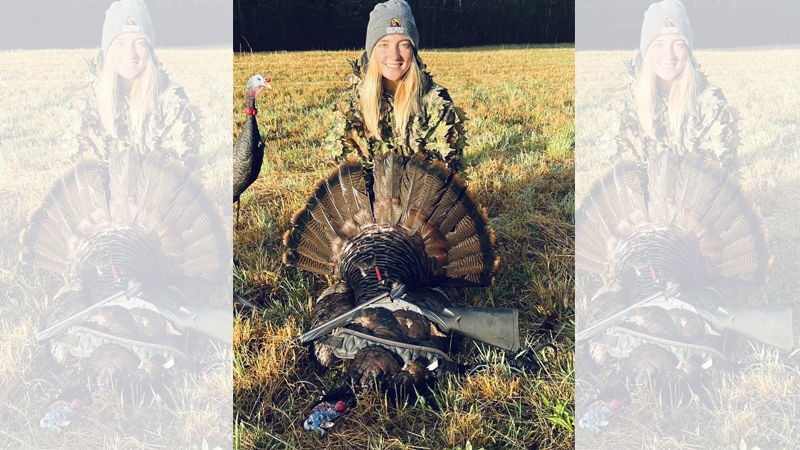 Her younger brother passed away before ever using his Stevens 301, so the turkey she killed with it is a special gobbler indeed.