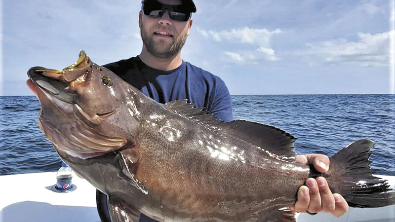 Anglers seeking big grouper will find them in deep holes out of Holden Beach, N.C.