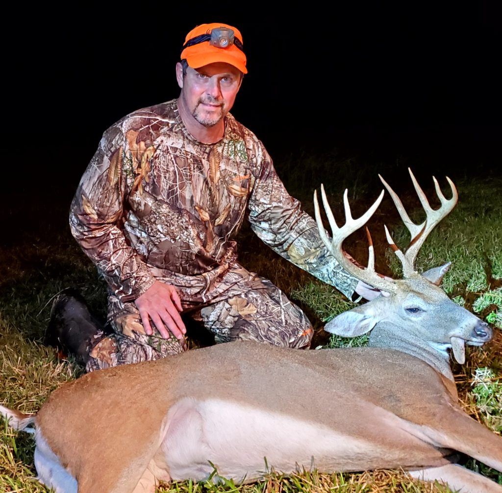 Gary Partain got this 10-point buck on opening day of black powder season, Bertie County, NC. My first 10 point.