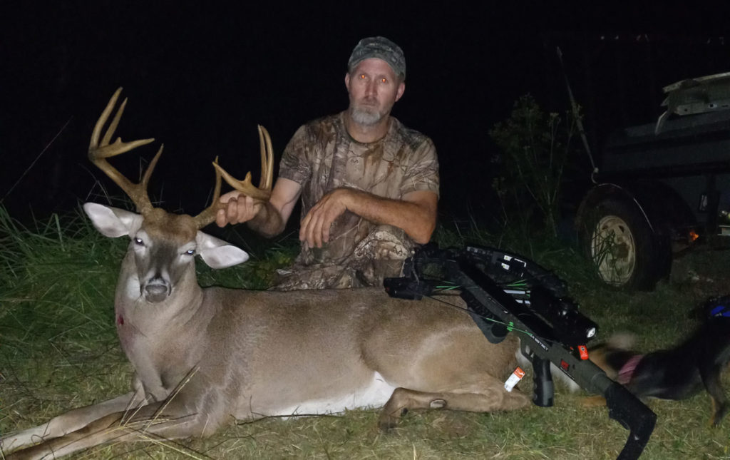 Billy Elder of Travelers Rest, SC with a 194-pound, 10-point buck taken in Greenville County with a crossbow on the evening of Oct. 4, 2022.