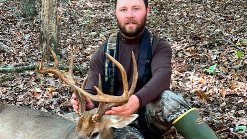 Derek Endow killed this trophy buck on a 74-acre tract. The deer green-scored 146 2/8 inches.
