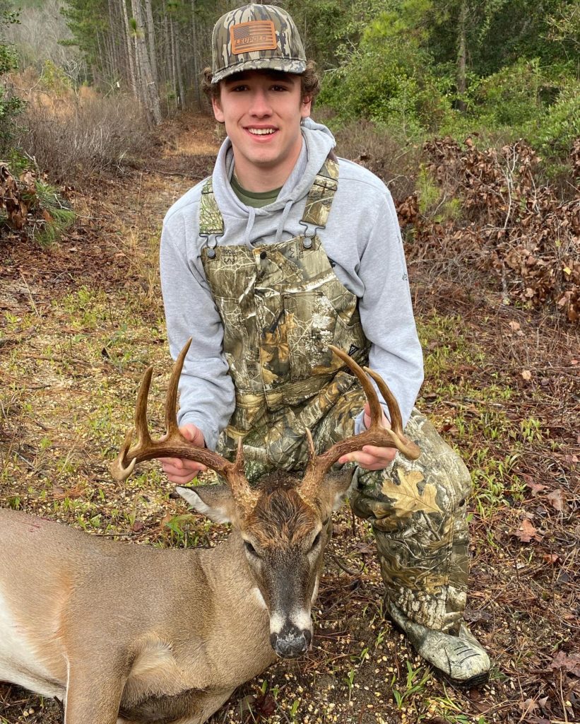 Wyatt McNeill killed this 9-point Montgomery County buck on Nov. 16 during a before-school hunt with his dad.