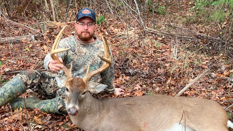 Addison Moran from Seagrove, NC killed this Randolph County 8-point buck on Nov. 15, 2022.