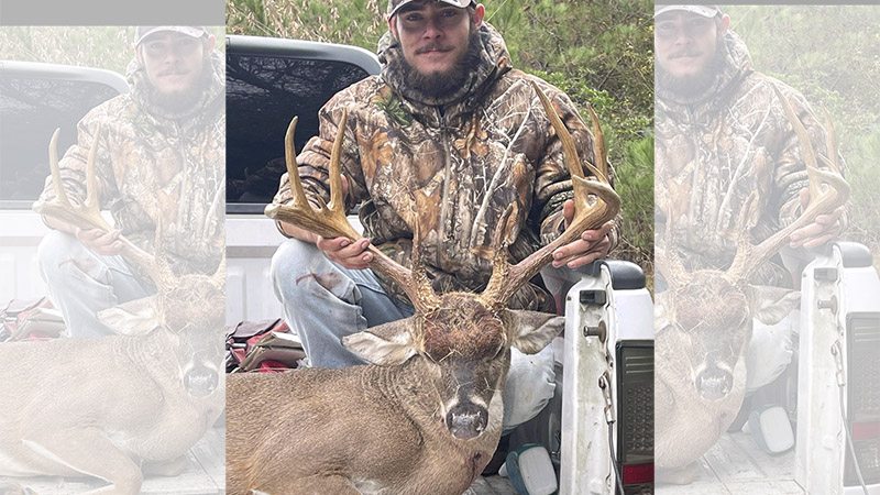 Caleb Wurst killed a giant Marlboro County, SC 12-point buck on Nov. 15, 2022. It's the biggest deer of his life.