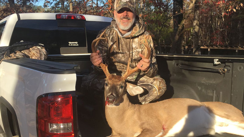 Chad Frye's Richland County 8-point buck weighed 155 pounds.