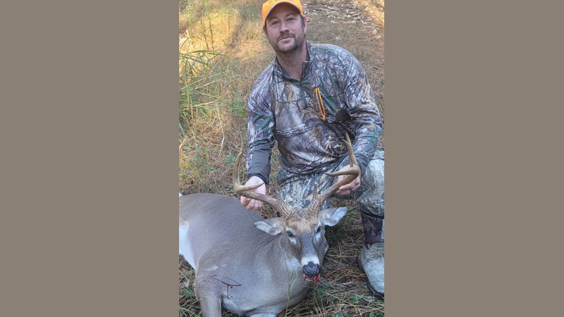 Matthew Thomas killed this 170-pound, 8-point buck in Richmond County, NC on Nov. 13, 2022.