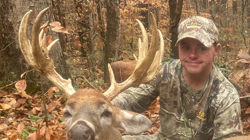 Kim Potts of Oxford, NC killed a huge 17-point buck in Granville County that has been green-scored at 146 7/8 inches.