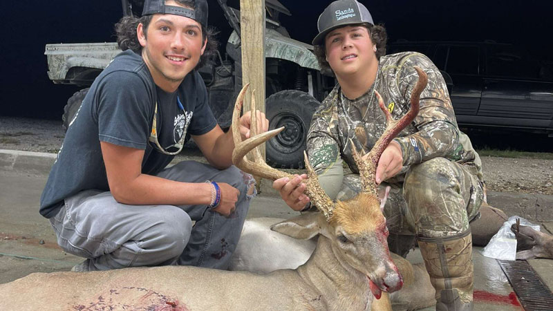 Kenan Bolden killed this buck on the opening day of the 2022 archery season.