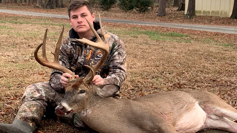 Jacob Rhoads of Indian Trail, NC killed this Union County trophy buck on Dec. 17, 2022.