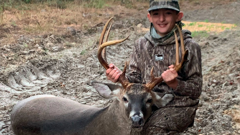 Case Price of Lake View, SC killed his first 8-point buck on October 22, 2022. Buck was taken with a browning 270.