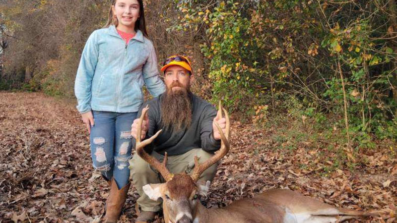 Shane Griffin killed this eastern NC 8-point buck out of Duplin County.