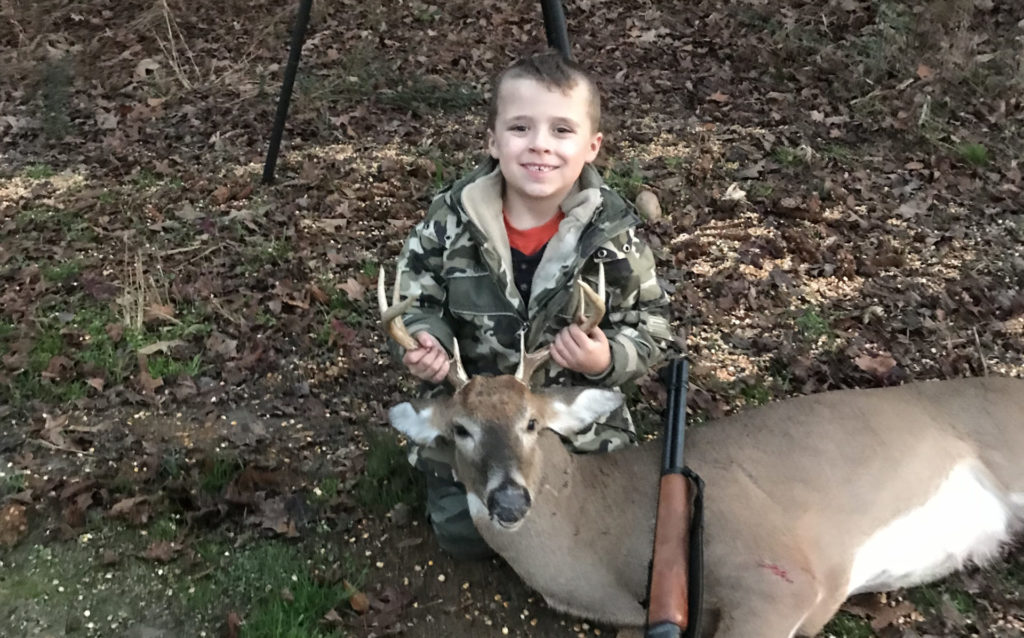My son Kyler Manning killed his first 8point buck on youth day September 24,2022 in the early morning in Edgecombe County.