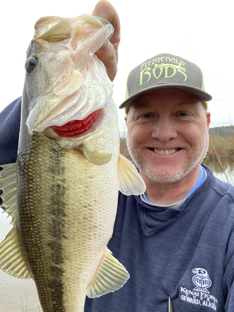 James Fitzgerald, Master Angler from Vass, NC: Using soft plastic finesse baits and lots of patience, large trophy bass can't resist the easy meal.