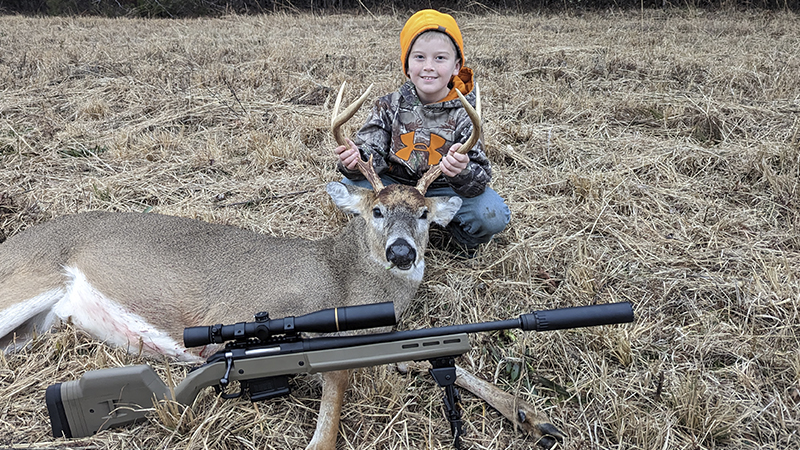 James Craine shot his first buck on Jan. 2, 2023, North Carolina's last day of the 2022/23 deer hunting season.