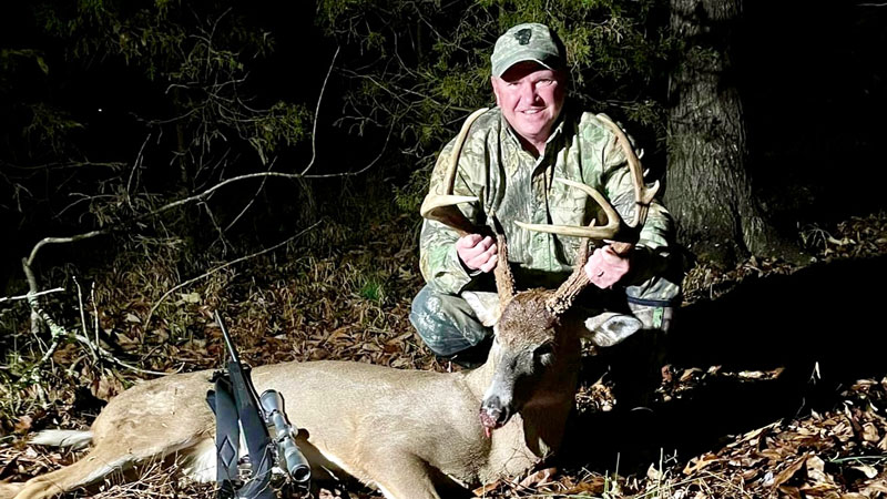 Proud of this unique buck my father in law Eric shot on December 3rd in Alamance County, NC!