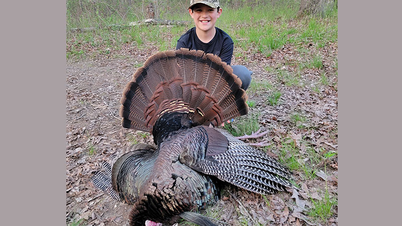 Gavin Lee killed this gobbler in Rutherford County, NC on April 5, 2023.